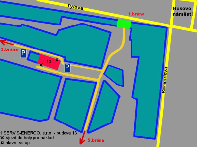 Mapa 1.SERVIS-ENERGO